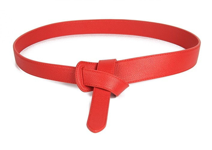 Women's Colorful Buckle-Less Knotted Belt