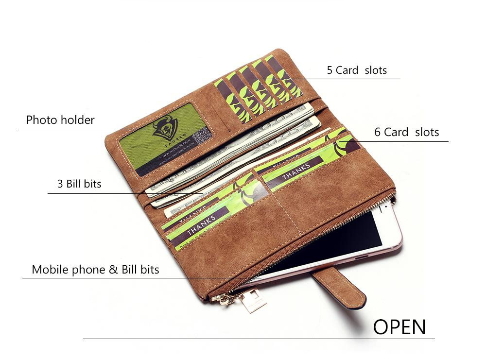 Women's Nubuck Leather Wallet