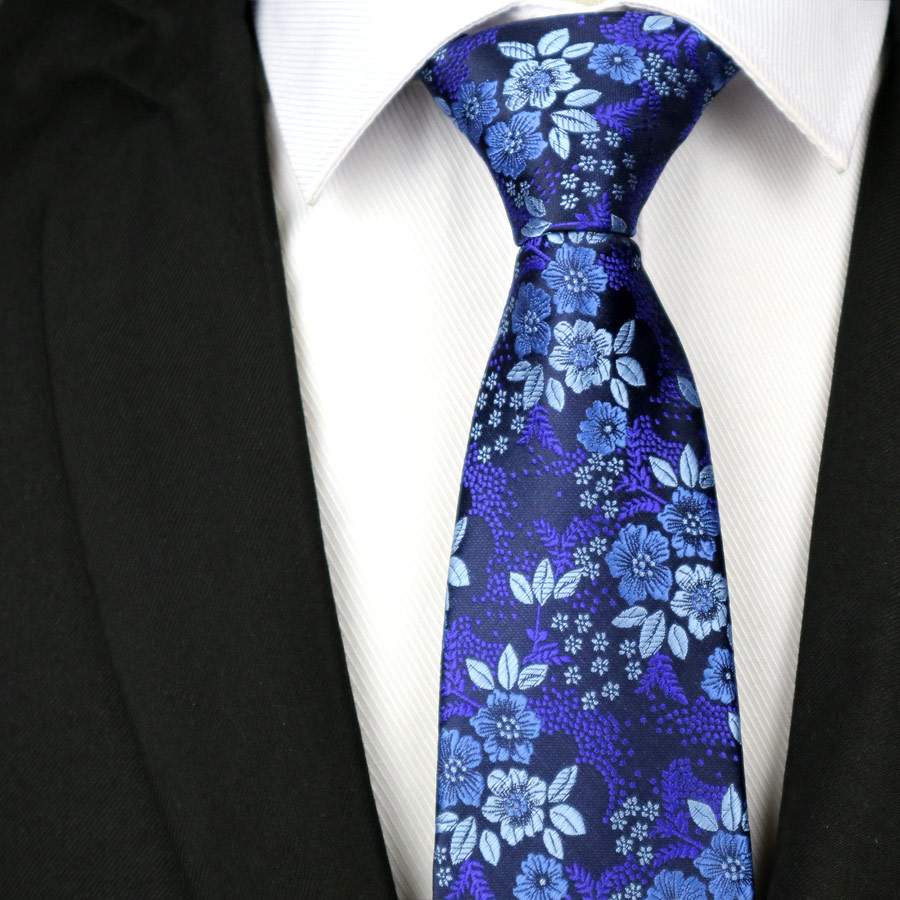 Men's Blue Silk Tie