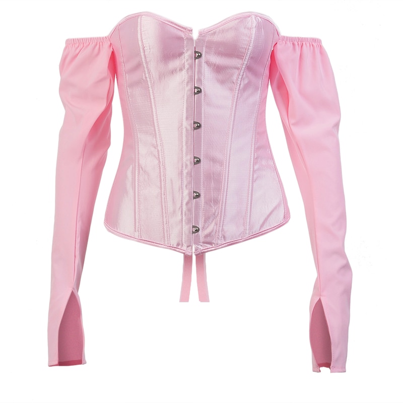 Backless Women's Corset Shirt