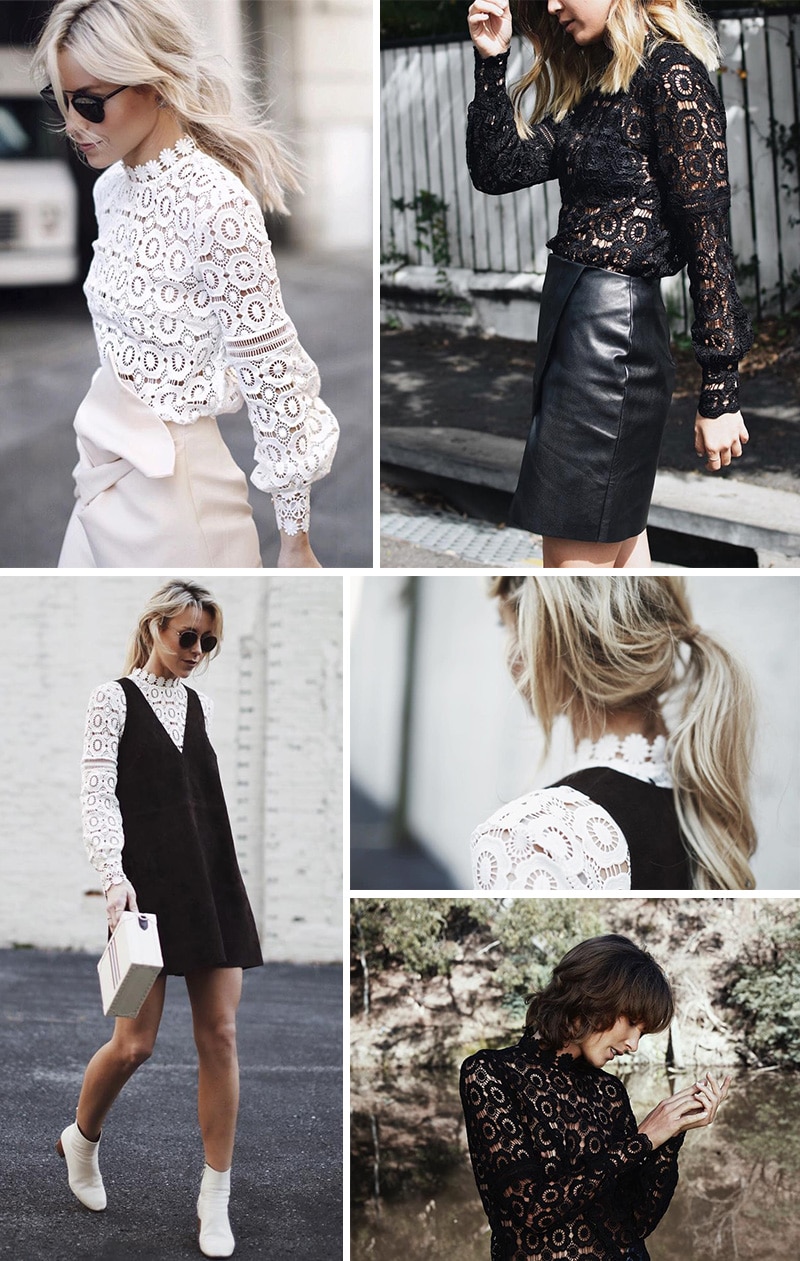 Women's Elegant Hollow Out Blouses