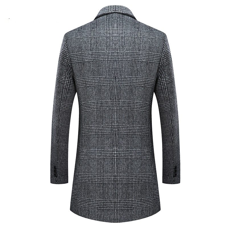 Men's Coat in Check Print