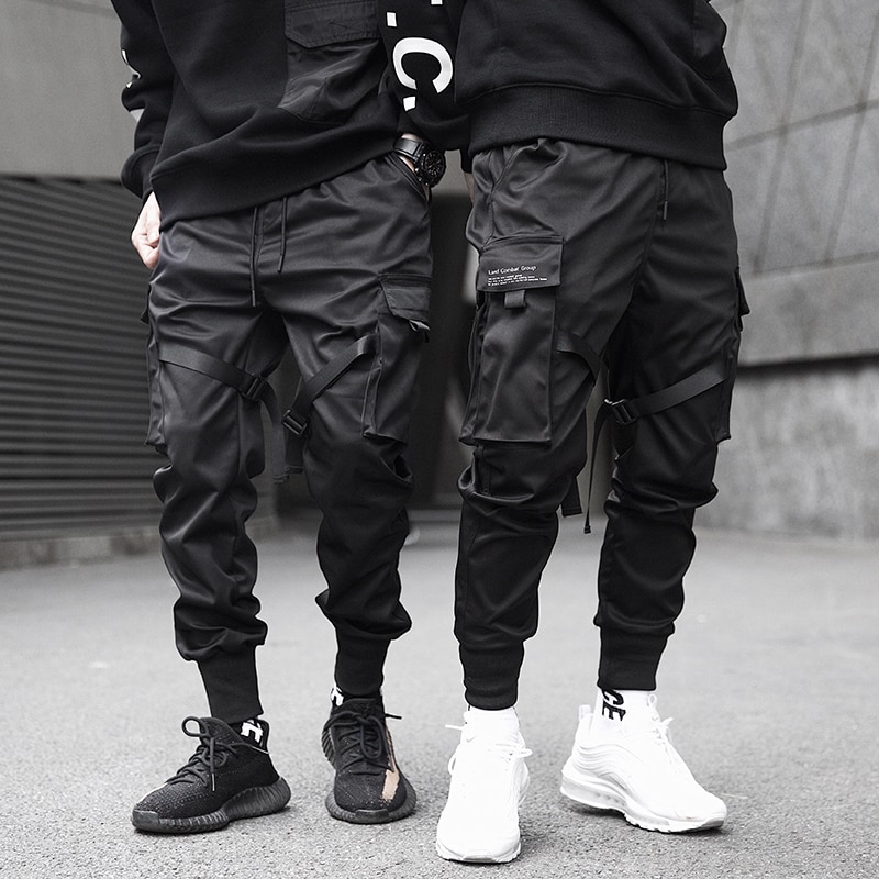 Men's Harajuku Black Joggers