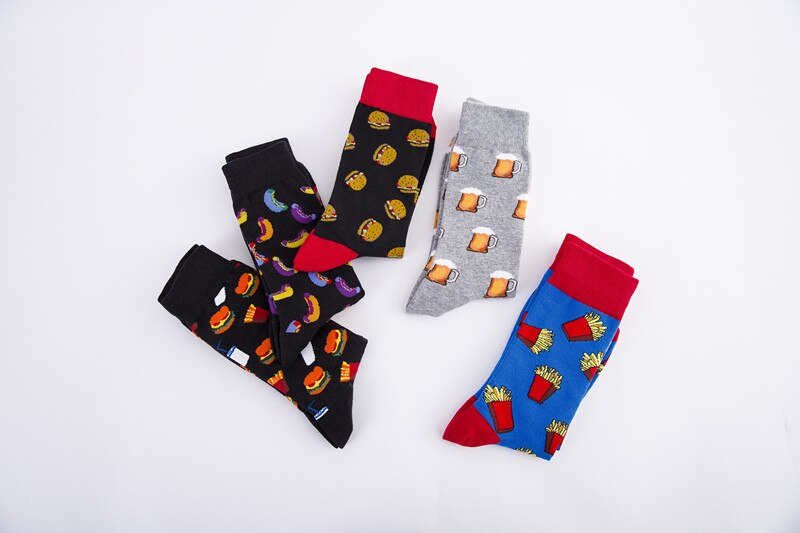 Colorful Food Patterned Socks