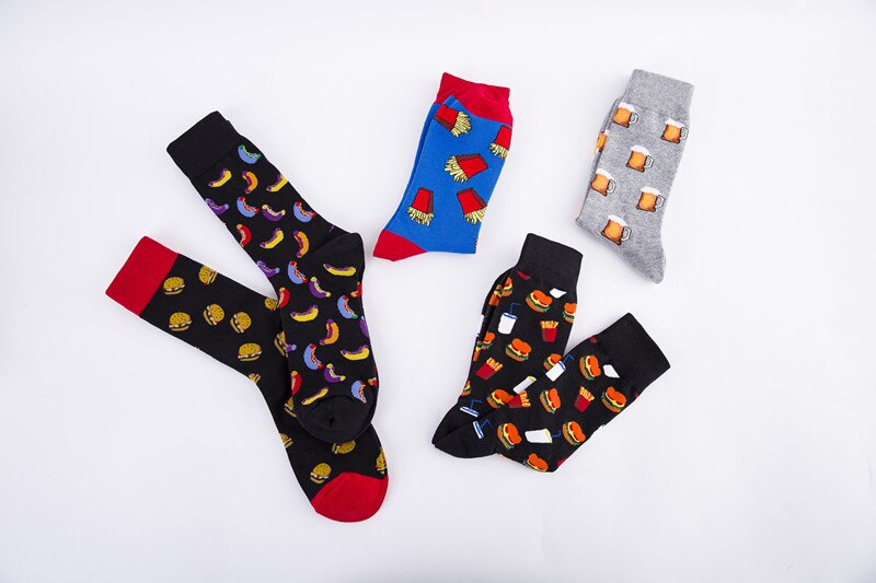 Colorful Food Patterned Socks