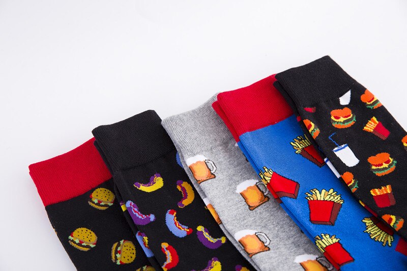 Colorful Food Patterned Socks