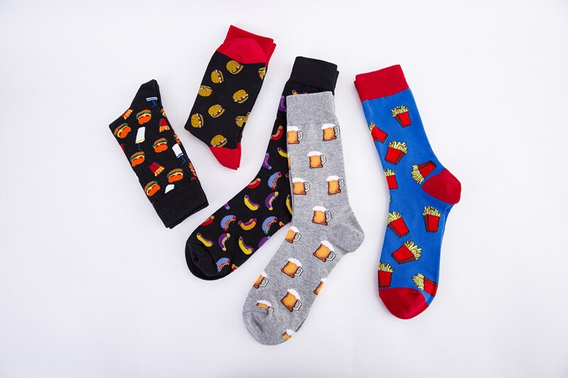 Colorful Food Patterned Socks