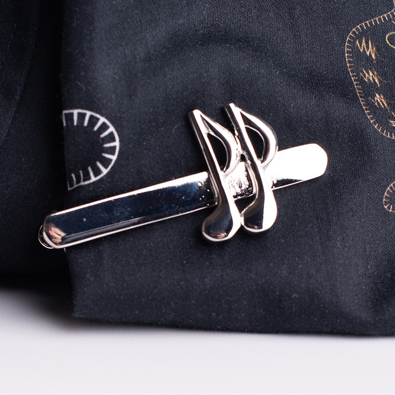 Classical Plane and Note Tie Pin
