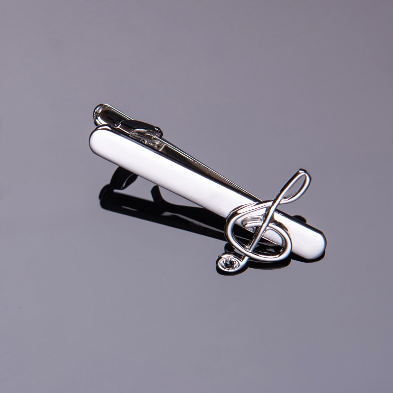 Classical Plane and Note Tie Pin