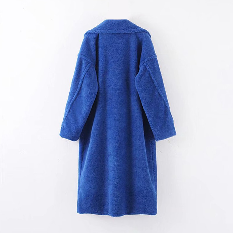 Women's Double Breasted Oversized Teddy Coat