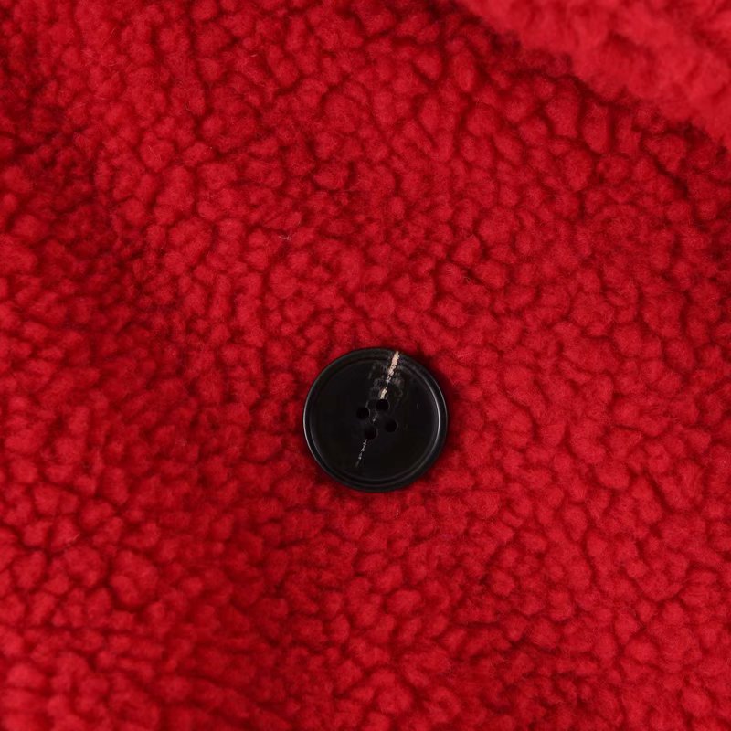 Women's Double Breasted Oversized Teddy Coat