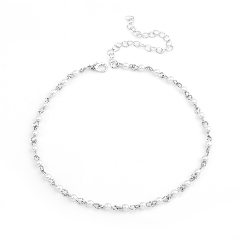 Women's Simulated Pearl Choker Necklaces