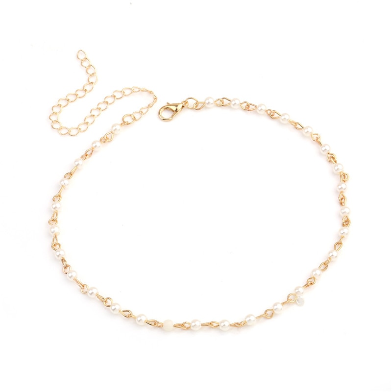 Women's Simulated Pearl Choker Necklaces