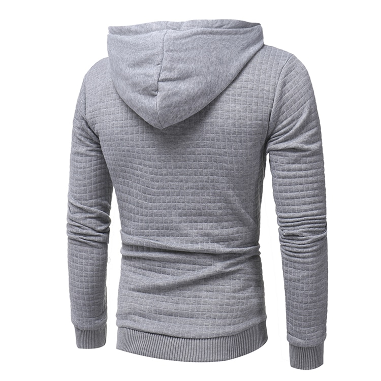 Men's Casual Knitted Texture Hoodie